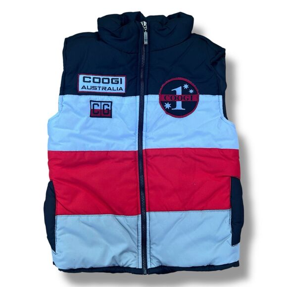 Coogi Kids Sz 4 Puffer Vest‎ Full Zip Vest FLAW - Picture 1 of 11
